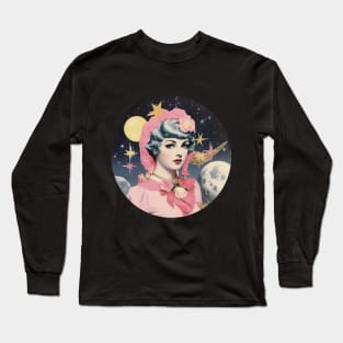 Vintage S. Moon inspired Collage Long Sleeve T-Shirt